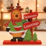 Santa Claus Snowman Elk Doll Table Desk Ornament Christmas Supplies – Elk