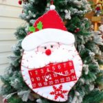 Xmax Countdown Calendar Pendant Creative Hanging Christmas Advent Calendar- Santa Claus