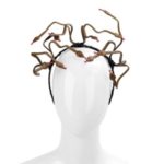 Halloween Carnival Burning Man Cosplay Costume Hair Clasp PVC Scary Medusa Snake Headband