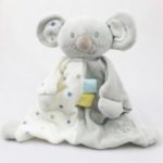 Baby Security Blanket Soothing Toy Soft Plush Comfort Cute Koala Doll Towel for 0-1 Year Old Babies