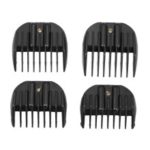 4 Sizes Limit Comb Hair Clipper Guide Attachment for Electric Hair Clipper Shaver – Black