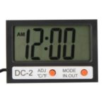 Indoor Outdoor Mini LCD Digital Thermometer °C /? Temperature Meter Clock Probe