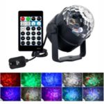 6W 15-Color Water Wave Projector Light Projecting Lamp with Remote Controller for Parties Accasions – EU Plug