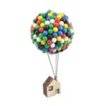 350Pcs Ballon Pin House Colorful Pins With Wood Base Handcrafts DIY Gift – Style 1