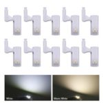 LED Sensor Hinge Light Cabinet Lamp – 10Pcs/Warm White