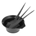 4 Pcs Hair Coloring Tools Kit Dyeing Bowl Brush Double-sided Hairdressing Dyeing Tool