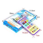 Mobile Phone Toy Music Learning Animal Chat Count Smart Phone Education Toy for Toddler Kids – Purple