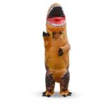 Children Inflatable Costume Dinosaur Blow Up Costume Suit for Halloween Cosplay Fancy Dress – Children