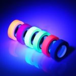 30ft Per Roll 6PCS UV Backlight Tapes Reactive Fluorescent Cloth Tapes