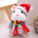Electric Smart Little Talking Hamster Record Repeat Doll – Grey