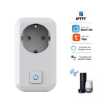 S01 Smart Wi-Fi Plug Socket Phone Remote Control Timer Function Countdown Voice Control – White/EU Plug