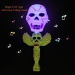 LED Light Glowing Ghost Magic Wand Shake Stick with Yelling Sound for Halloween Party Decoration Children Playing – Skull Ghost