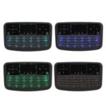 A36 Wireless Keyboard 2.4GHz 4 Color Backlit Air Mouse Touchpad Keyboard for Android TV Box Smart TV PC – Black