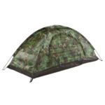 Camping Tent for 1 Person Single Layer Outdoor Portable Camouflage Travel Beach Tent – Camouflage