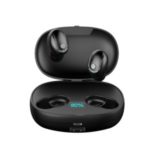 T5S TWS Bluetooth5.0 Earphones Power Bank Smart LED Display Binaural Wireless HiFi Headset with Charging Box – Black