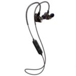 Waterproof Rear-mounted Binaural Stereo Sports Bluetooth Headsets with Mic – Black