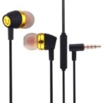 3.5mm Two-color In-ear Headset Headphones with Microphone – Black