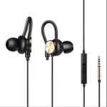 3.5mm Audio Jack Wired In-Ear Headphones with Microphone – Black