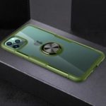 Finger Ring Kickstand TPU + PC + Metal Protective Phone Casing [Built-in Magnetic Metal Sheet] for iPhone 11 Pro 5.8 inch (2019) – Army Green