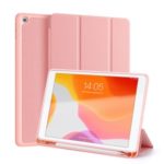 DUX DUCIS Domo Series Cloth Skin Tri-fold Stand PU Leather + PC Smart Case for iPad 10.2 (2019) – Rose Gold