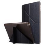 Silk Style Smart Origami Stand Leather Tablet Cover for iPad 10.2 (2019) – Black