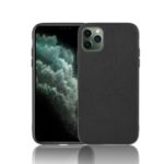 PU Leather Coated TPU Phone Cover for iPhone 11 Pro 5.8 inch (2019) – Black