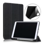 Tri-fold Stand Smart Tablet Case with Stylus Pen Slot for Apple iPad 10.2 (2019) – Black