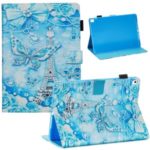 Pattern Printing PU Leather Stand Wallet Protective Tablet Case for iPad 10.2 (2019) – Crystal Butterflies