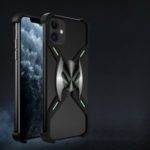 R-JUST Magnetic Adsorption Metal Aluminium Alloy Bumper Luminous Phone Cover for iPhone 11 6.1 inch (2019)