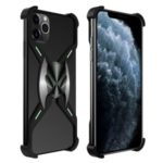 R-JUST Magnetic Adsorption Metal Aluminium Alloy Bumper Luminous Phone Case for iPhone 11 Pro Max 6.5 inch (2019)