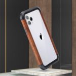 R-JUST Wood + Metal Frame Bumper Phone Case for iPhone 11 Pro 5.8 inch