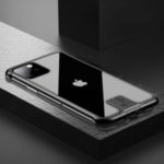 Push-and-Pull Design Aluminum Alloy Frame + Tampered Glass Phone Case for iPhone 11 Pro 5.8-inch – Black