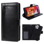 MERCURY GOOSPERY Detachable Leather Cover Wallet Stand Mobile Phone Casing for iPhone 11 Pro Max 6.5 inch – Black