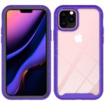 Anti-shock TPU + Plastic + Acrylic Hybrid Clear Back Cover for iPhone 11 Pro 5.8 inch – Purple