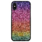 Rainbow Series Rhinestone Decor Case Cover for iPhone XS Max 6.5 inch – Purple