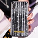 Rhinestone Decor Plastic + TPU Combo Case for iPhone XS Max 6.5 inch – Black