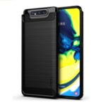 MOFI Carbon Fiber Brushed TPU Mobile Casing for Samsung Galaxy A90/A80 – Black