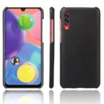 KSQ Crazy Horse PU Leather Coated Hard PC Shell for Samsung Galaxy A70s – Black