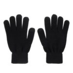 Women Touch Screen Glove Winter Warm Thick Knit for Smartphone Tablet One Size – Black