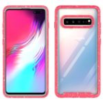 Starry Sky Shockproof Clear Phone Case for Samsung Galaxy S10 5G – Red