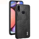 IMAK LX-5 Series Imitation Suede PU Leather+ PC + TPU Case with Explosion-proof Screen Film for Samsung Galaxy A10s – Crocodile Texture