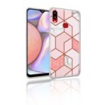 Marble Pattern IMD PC Back Plate + TPU Frame Case for Samsung Galaxy A10s – Style A