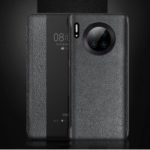 Litchi Texture View Window Leather Smart Cover for Huawei Mate 30 Pro – Black