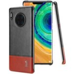 IMAK Ruiyi Series PU Leather Coated PC Cell Phone Case for Huawei Mate 30 Pro – Black