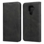 Auto-absorbed Leather Stand Phone Cover Wallet Case for Huawei Nova 5i Pro – Black