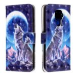 3D Printing Leather Phone Shell for Huawei Mate 30 Lite/nova 5i Pro – Moon and Wolf