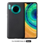 Carbon Fiber Skin TPU Case Cell Cover for Huawei Mate 30 – Black