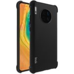 IMAK Silky Anti-drop TPU Soft Case + Screen Protector Film for Huawei Mate 30 – Metal Black