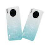 NXE Rhinestone Decoration PC Phone Cover for Huawei Mate 30 – Cyan