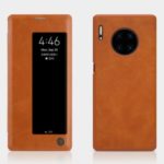 NILLKIN Qin Series Leather Case with View Window Shell for Huawei Mate 30 Pro – Brown
